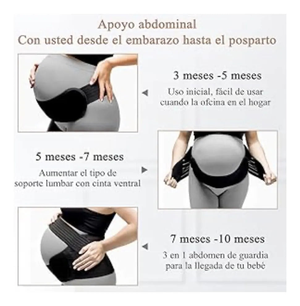 Faja Prenatal Lumbar Abdominal Ajustable