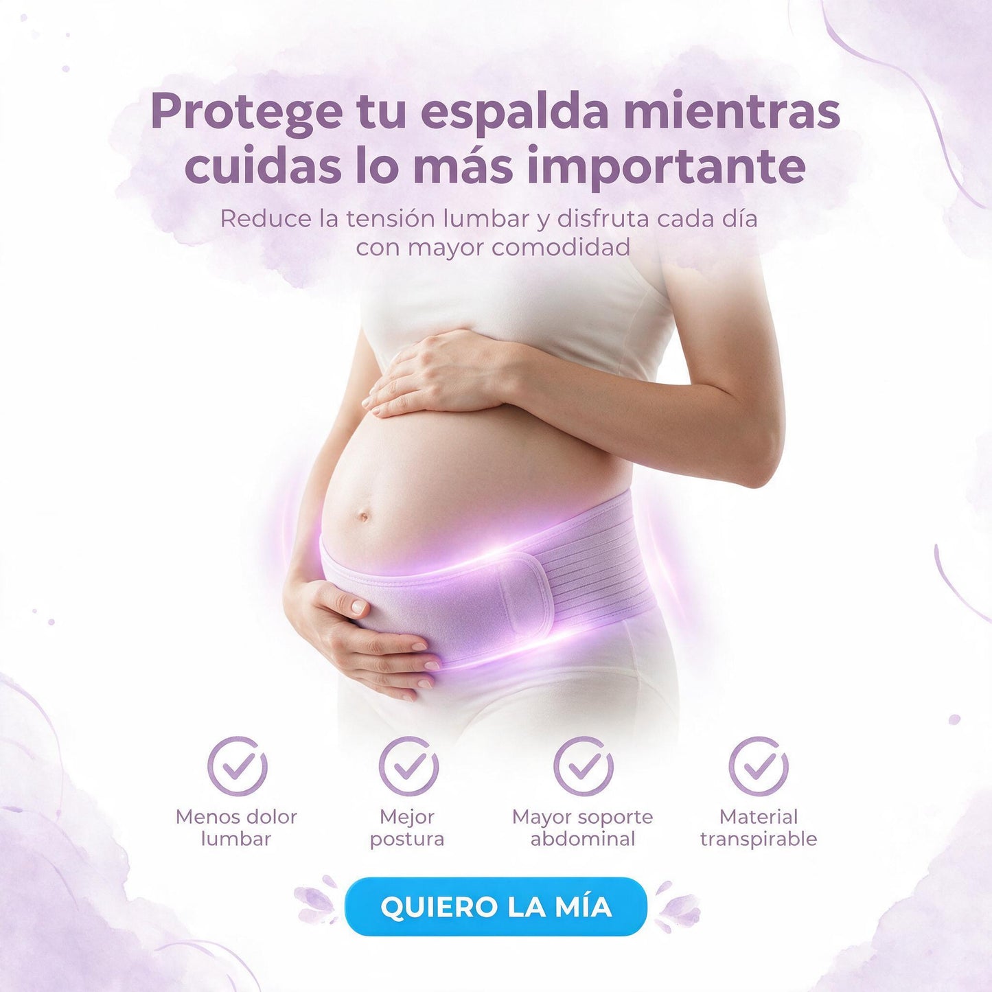 Faja Prenatal Lumbar Abdominal Ajustable