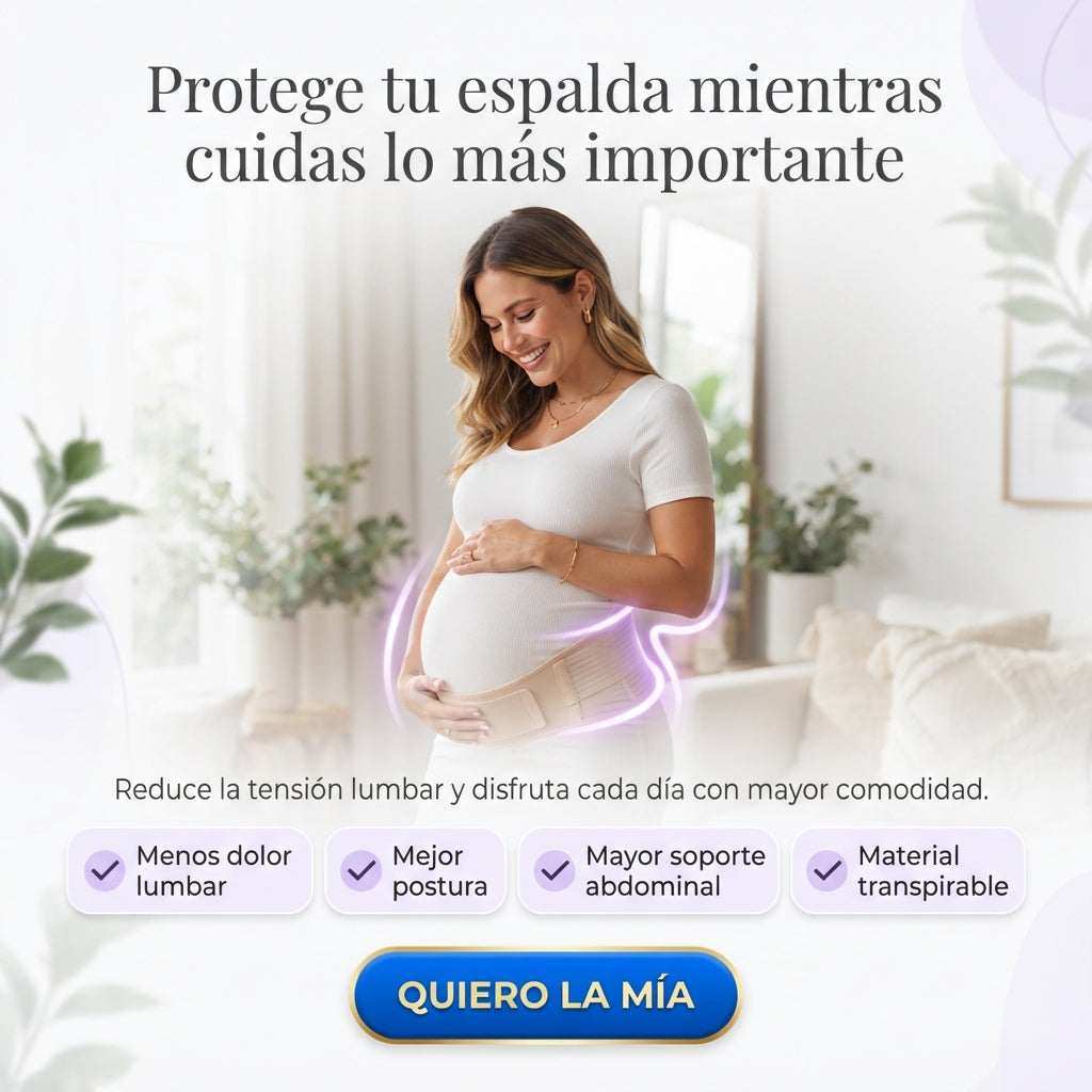 Faja Prenatal Lumbar Abdominal Ajustable