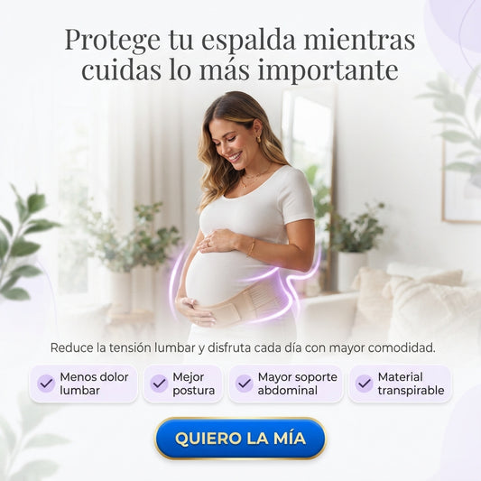 Faja Prenatal Lumbar Abdominal Ajustable